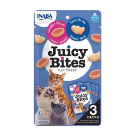 Inaba Juicy Bites Snacks Húmedos Pollo y Atún Snacks Patitas&co