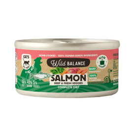 Wild Balance Comida Humeda Salmon y Ternera con Verduras Gato Comida húmeda para gatos Patitas&co