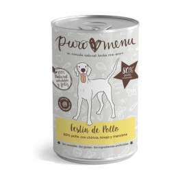 PuroMenu Lata Festin de Pollo para Perro Comida húmeda para Perros Patitas&co