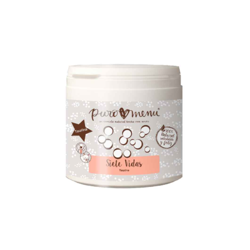 Suplemento Taurina PuroMenu Siete Vidas (100g) Suplementos Naturales para Perros Patitas&co Suplemento Taurina PuroMenu Siete Vidas (100g) Suplementos Naturales para Perros Patitas&co