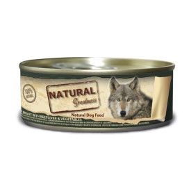 Natural Greatness Lata Pollo, Higado y Verduras (156g) Comida húmeda para Perros Patitas&co