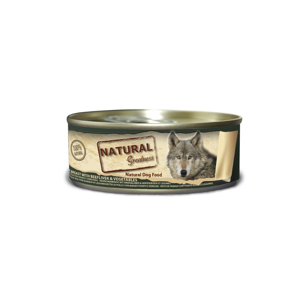 Natural Greatness Lata Pollo, Higado y Verduras (156g) Comida húmeda para Perros Patitas&co Natural Greatness Lata Pollo, Higado y Verduras (156g) Comida húmeda para Perros Patitas&co