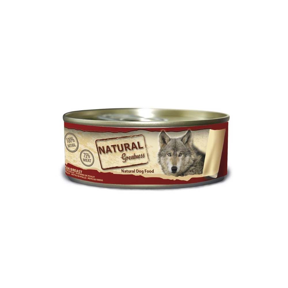 Natural Greatness Lata Pechuga de Pollo (156g) Comida húmeda para Perros Patitas&co Natural Greatness Lata Pechuga de Pollo (156g) Comida húmeda para Perros Patitas&co