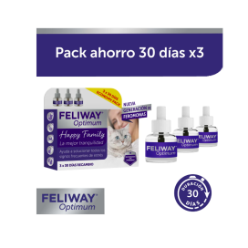 Feliway Optimum Recambio 3x48ml 3 Meses Feromonas para Gatos Patitas&co Feliway Optimum Recambio 3x48ml 3 Meses Feromonas para Gatos Patitas&co