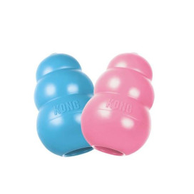 Kong Puppy Juguete divertido rellenable azul/rosa Juguetes para perros Patitas&co