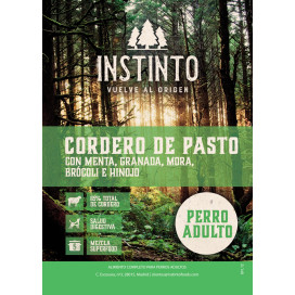 Instinto Pienso Natural Cordero de Pasto Perro Pienso Natural para Perros Patitas&co Instinto Pienso Natural Cordero de Pasto Perro Pienso Natural para Perros Patitas&co