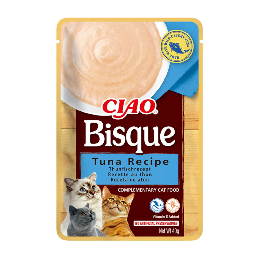 Ciao Bisque Pollo con Atun para Gatos Snacks para Gatos Patitas&co Ciao Bisque Pollo con Atun para Gatos Snacks para Gatos Patitas&co