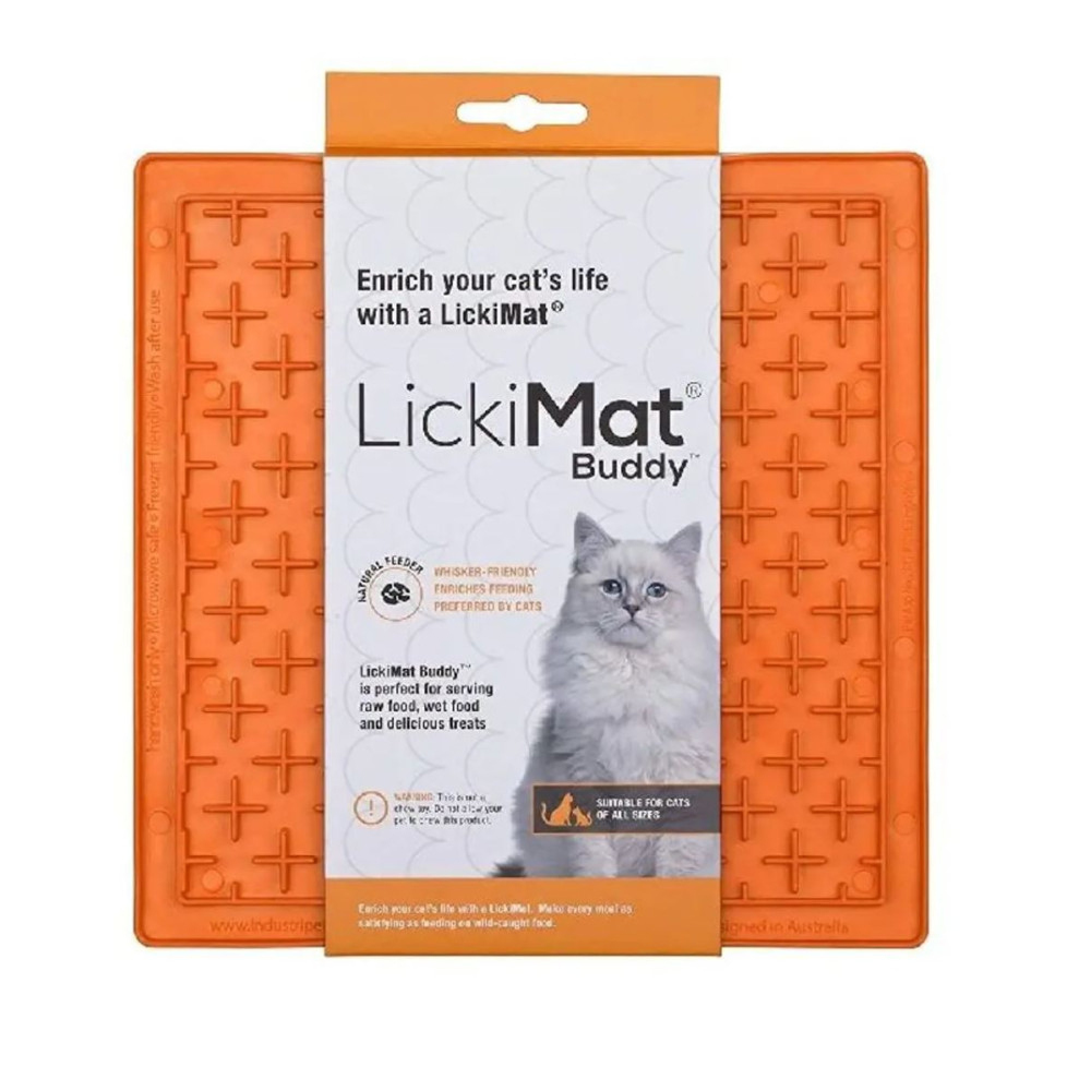 Comedero LickiMat Antiestres Naranja Gatoss Patitas&co Patitas&co Comedero LickiMat Antiestres Naranja Gatoss Patitas&co Patitas&co