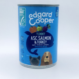 Edgard and Cooper Adult sin cereales salmon y pavo Perros 400g Comida húmeda para Perros Patitas&co Edgard and Cooper Adult sin cereales salmon y pavo Perros 400g Comida húmeda para Perros Patitas&co