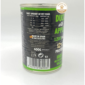 Alpha Spirit Comida Humeda Pato con Manzana Verde Perros Comida húmeda para Perros Patitas&co Alpha Spirit Comida Humeda Pato con Manzana Verde Perros Comida húmeda para Perros Patitas&co
