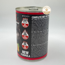 Alpha Spirit Lata Pavo con Pera Comida Humeda 400g Perros Comida húmeda para Perros Patitas&co Alpha Spirit Lata Pavo con Pera Comida Humeda 400g Perros Comida húmeda para Perros Patitas&co