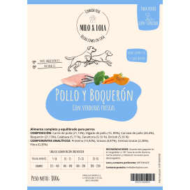 BARF Milo y Lola Pollo y Boqueron Perro Dieta BARF Perros Patitas&co BARF Milo y Lola Pollo y Boqueron Perro Dieta BARF Perros Patitas&co