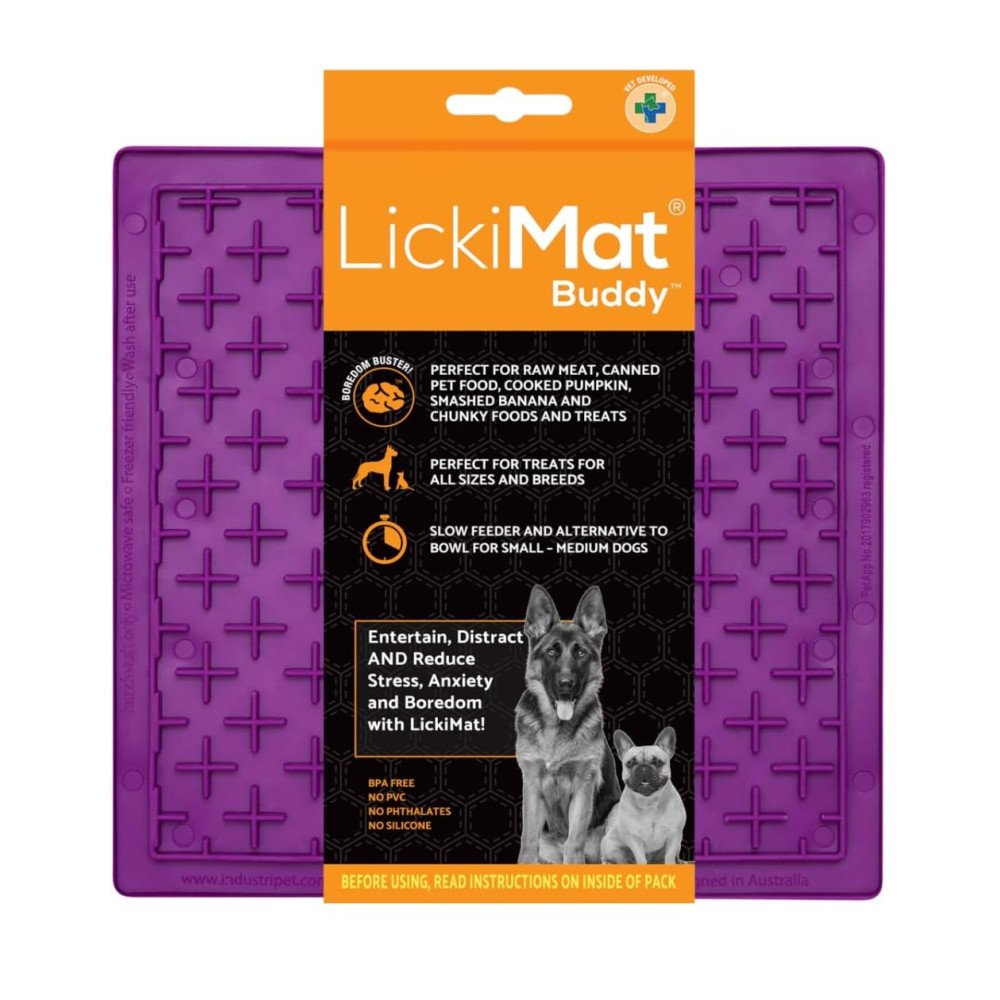 Comedero Interactivo LickiMat Buddy Morado Perro Comederos y Bebederos para perros Patitas&co Comedero Interactivo LickiMat Buddy Morado Perro Comederos y Bebederos para perros Patitas&co