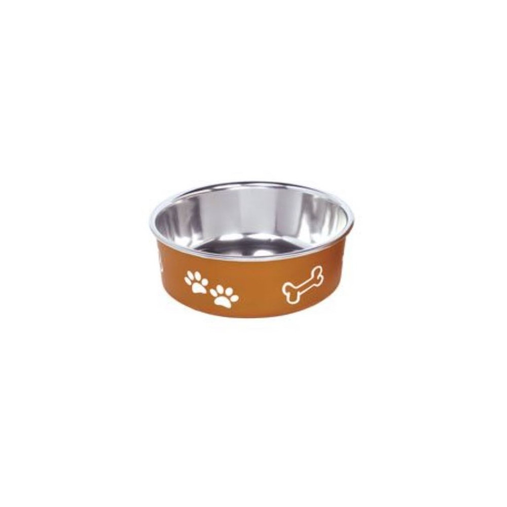 Comedero Acero Inoxidable Huellas Cobre Comederos y Bebederos para perros Patitas&co Comedero Acero Inoxidable Huellas Cobre Comederos y Bebederos para perros Patitas&co