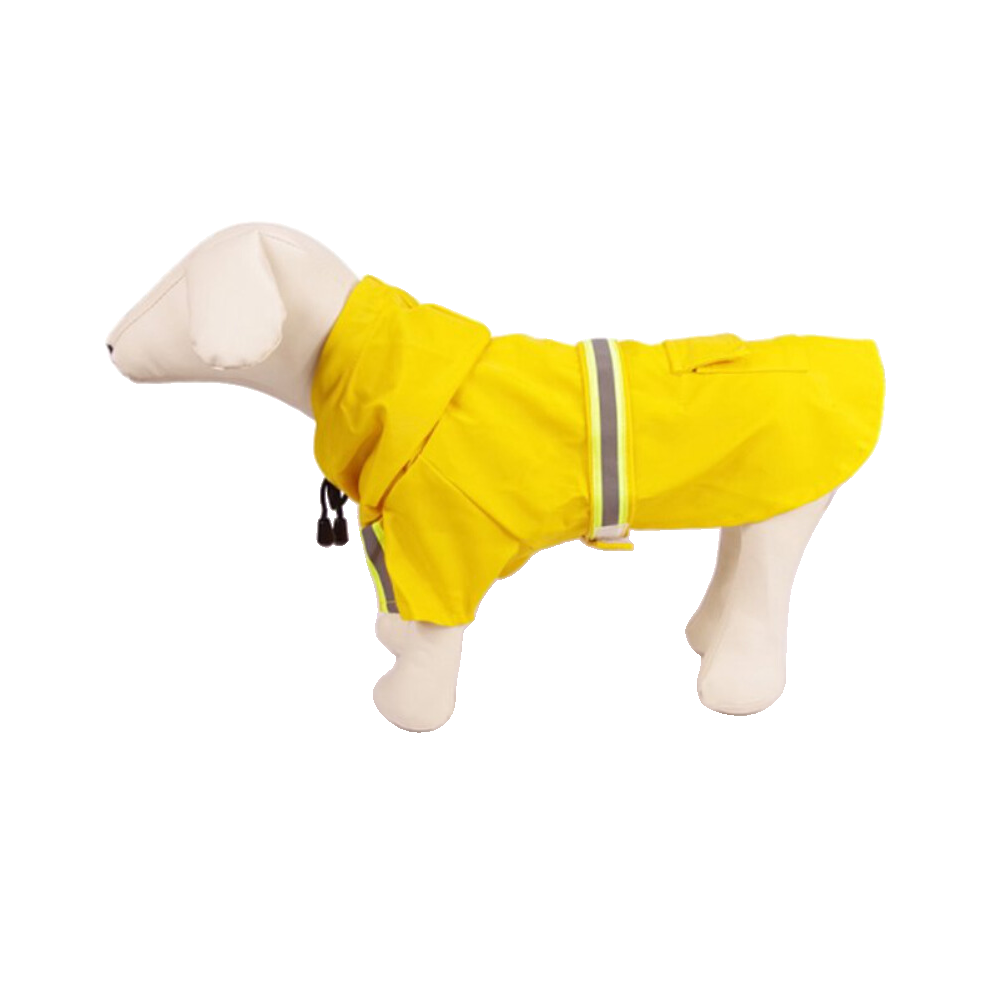 Chubasquero para perros reflectante amarillo Ropa para perros Patitas&co Chubasquero para perros reflectante amarillo Ropa para perros Patitas&co