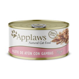 Applaws Comida Húmeda Atún y Gambas 70g Gato Comida húmeda para gatos Patitas&co