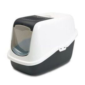 Caseta Aseo Nestor Blanco Negro para Gatos Arena, areneros y empapadores para gatos Patitas&co