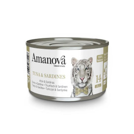 Amanova Latita en Gelatina con Atún y Sardinas para Gato Comida húmeda para gatos Patitas&co