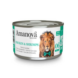Amanova Latita en Gelatina con Pollo y Gambas para Gato Comida húmeda para gatos Patitas&co