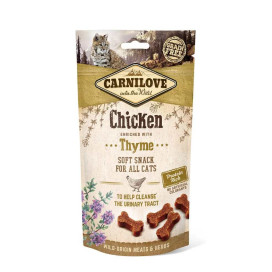 Carnilove Snack Semihúmedo Pollo con Tomillo 50g Gato Snacks para Gatos Patitas&co