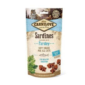 Carnilove Snack Semihumedo Filete de Sardinas con Perejil 50g Gato Snacks para Gatos Patitas&co