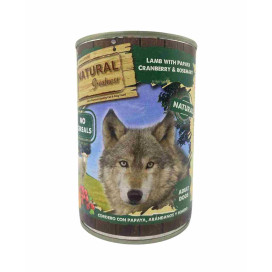 Natural Greatness Lata Cordero con Papaya y Arandanos 400g Perro Comida húmeda para Perros Patitas&co
