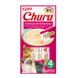 Churu Ciao Snacks Atun con Gamba 4x12g Gatos Snacks para Gatos Patitas&co