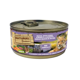 Natural Greatness Lata Codorniz con Riñones de Cerdo Gato Comida húmeda para gatos Patitas&co
