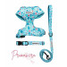Pack Patitas Cerezas Arnes + Collar + Correa