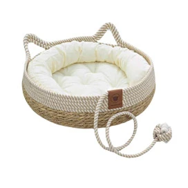 Cama Nido para Gato Colchon Blanco Camas para Gatos Patitas&co
