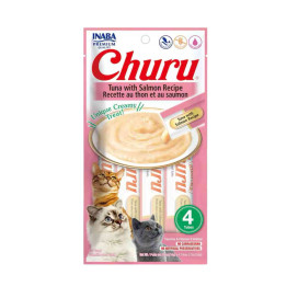 Churu Snack Natural Atun con Salmon (4x14g) Gatos Snacks para Gatos Patitas&co