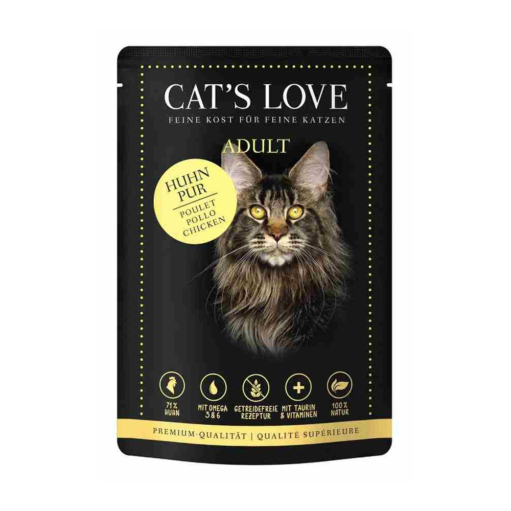 Cats Love Sobre Puro Pollo 85g Gato Comida húmeda para gatos Patitas&co Cats Love Sobre Puro Pollo 85g Gato Comida húmeda para gatos Patitas&co