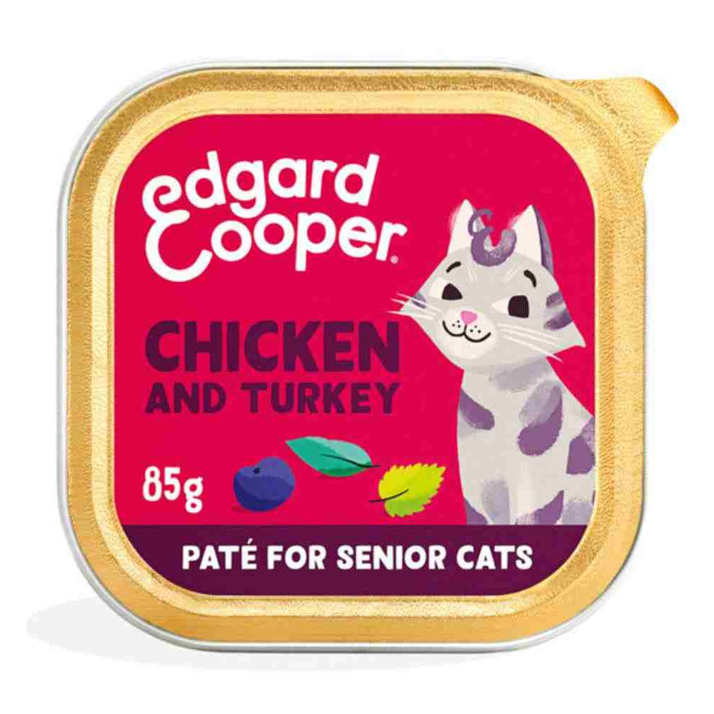Edgard and Cooper Tarrina Pollo y Pavo Senior 85g Gatos Comida húmeda para gatos Patitas&co Edgard and Cooper Tarrina Pollo y Pavo Senior 85g Gatos Comida húmeda para gatos Patitas&co