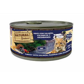 Natural Greatness Lata Pavo con Salmon 185g Gato Comida húmeda para gatos Patitas&co