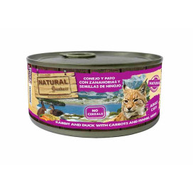Natural Greatness Lata Conejo y Pato 185g Gato Comida húmeda para gatos Patitas&co