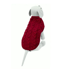 Suéter Rojo de Patrón Trenzado para Mascotas Especial navidad Patitas&co
