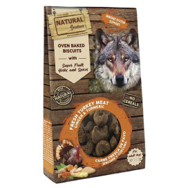 Natural Greatness Galletas Pavo y Jengibre Defensas Perro Snacks Saludables para Perros Patitas&co