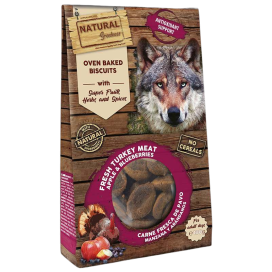Natural Greatness Galletas Pavo y Frutas Antioxidantes para Perro Snacks Saludables para Perros Patitas&co