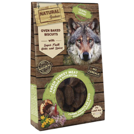 Natural Greatness Galletas Relajantes Pavo y Valeriana Perro Snacks Saludables para Perros Patitas&co