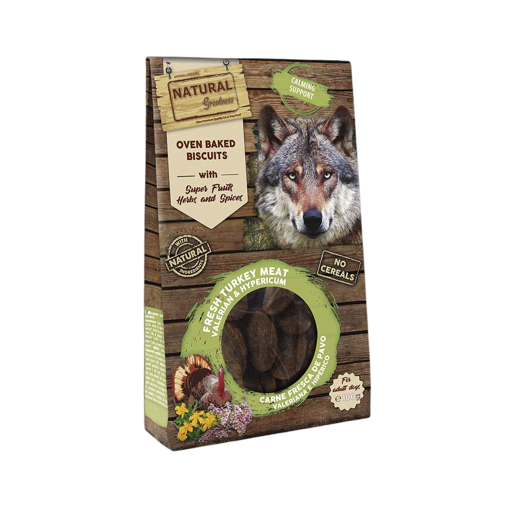 Natural Greatness Galletas Relajantes Pavo y Valeriana Perro Snacks Saludables para Perros Patitas&co Natural Greatness Galletas Relajantes Pavo y Valeriana Perro Snacks Saludables para Perros Patitas&co