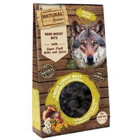 Natural Greatness Bits Pavo y Manzanilla para Perro Snacks Saludables para Perros Patitas&co