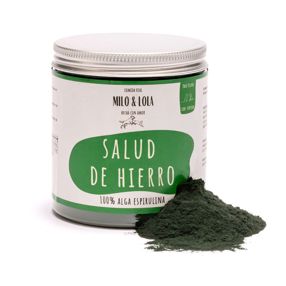 Milo Y Lola Suplemento Salud de Hierro Espirulina para Perros y Gatos Suplementos Naturales para Perros Patitas&co Milo Y Lola Suplemento Salud de Hierro Espirulina para Perros y Gatos Suplementos Naturales para Perros Patitas&co