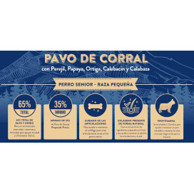 Instinto Pavo de Corral Pienso Natural Senior Raza Pequeña Pienso Natural para Perros Patitas&co Instinto Pavo de Corral Pienso Natural Senior Raza Pequeña Pienso Natural para Perros Patitas&co