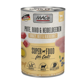 MAC´s Lata Pavo, Vacuno y Arandanos Comida Humeda Gato Comida húmeda para gatos Patitas&co