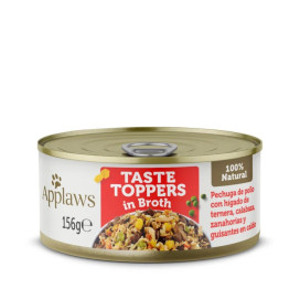 Applaws Pollo con Ternera y Verduras Toppers Perros 156g Topper para Perros Patitas&co
