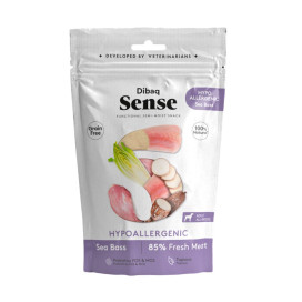Dibaq Sense Hypoallergenic Lubina Snack Semi Humedo Snacks Saludables para Perros Patitas&co