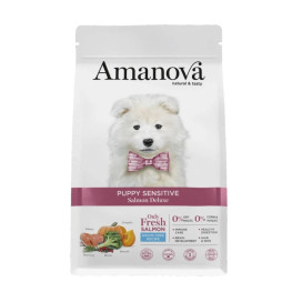 Amanova Pienso Puppy Sensitive Salmon Deluxe Perritos Pienso Natural para Perros Patitas&co