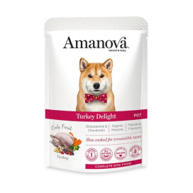 Amanova Alimento Húmedo Delight Adult Pavo Fresco para Perro Comida húmeda para Perros Patitas&co