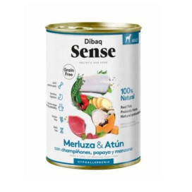 Dibaq Sense Lata Merluza y Atun 380g Perro