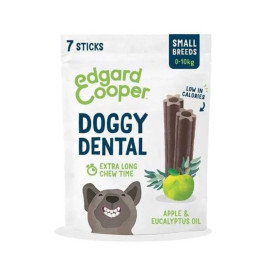 Edgard and Cooper Stick Dental Snacks manzana y eucalipto Snacks Saludables para Perros Patitas&co